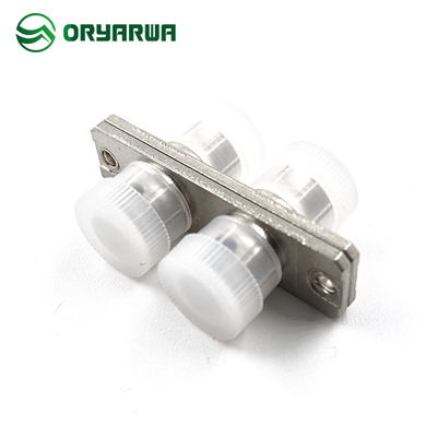 Flange Metal FC Fiber Coupler Low Insertion Loss Duplex Fiber Optic Adapter